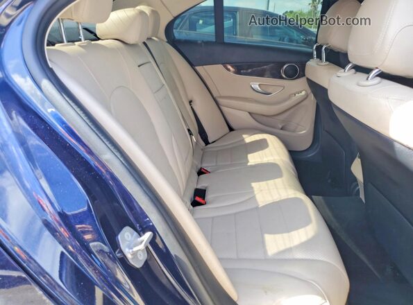55SWF8DB1KU310566 2019 MERCEDES-BENZ C Blue Հետևի նստատեղերի տեսք