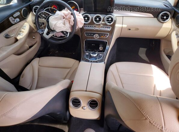 55SWF8DB1KU310566 2019 MERCEDES-BENZ C Blue Առջևի վահանակի տեսք