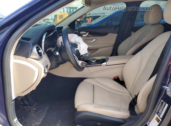 55SWF8DB1KU310566 2019 MERCEDES-BENZ C Blue Սալոնի դիմացի տեսք