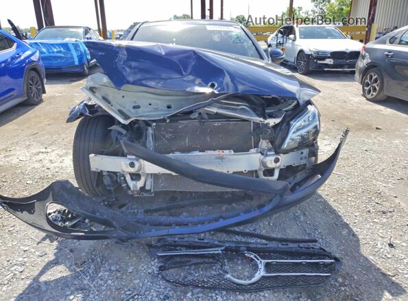 55SWF8DB1KU310566 2019 MERCEDES-BENZ C Blue Դիմացի տեսք