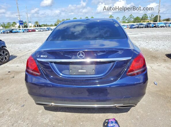 55SWF8DB1KU310566 2019 MERCEDES-BENZ C Blue Հետևի տեսք
