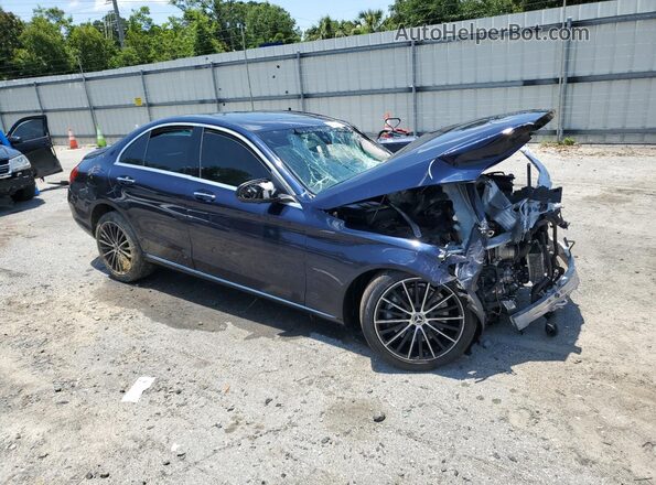 55SWF8DB1LU333525 2020 MERCEDES-BENZ C Синий Передняя правая четверть