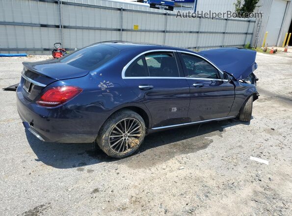 55SWF8DB1LU333525 2020 MERCEDES-BENZ C Синий Задняя правая четверть