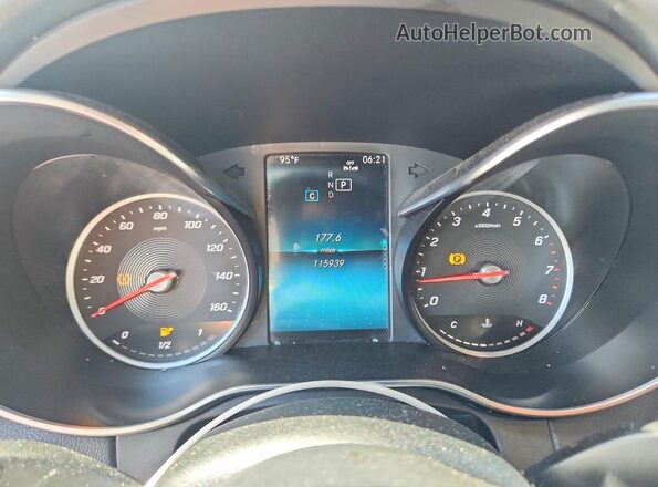 55SWF8DB2KU319521 2019 MERCEDES-BENZ C Black Instrument cluster view