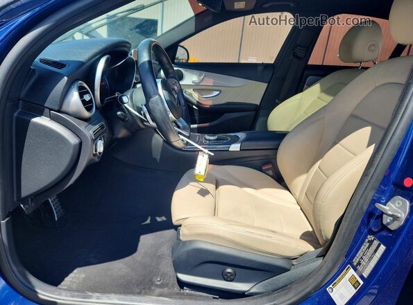 55SWF8DB2KU319521 2019 MERCEDES-BENZ C Black Front interior view