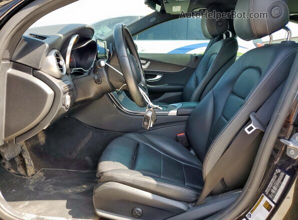 55SWF8DB3KU307149 2019 MERCEDES-BENZ C Black Vista interior delantera