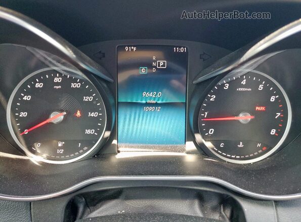 55SWF8DB3KU307149 2019 MERCEDES-BENZ C Black Vista del cuadro de instrumentos