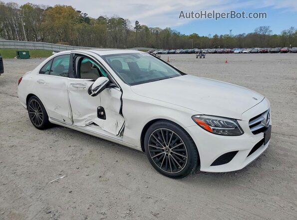 55SWF8DB3KU308592 2019 MERCEDES-BENZ C White Առջևի աջ