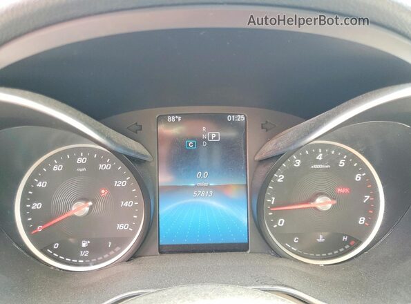 55SWF8DB3KU308592 2019 MERCEDES-BENZ C White Սարքավորումների վահանակի տեսք