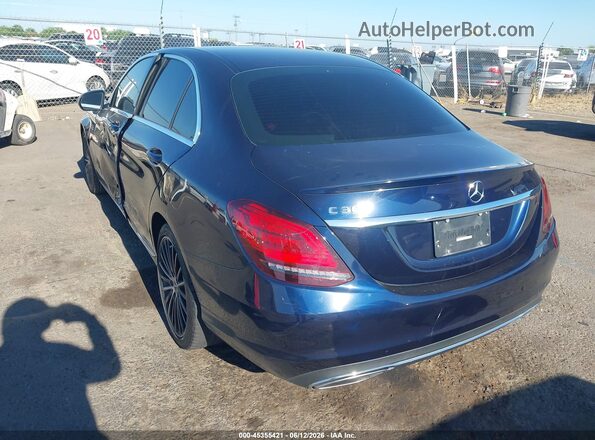 55SWF8DB3KU312691 2019 MERCEDES-BENZ C-CLASS Blue Trasero izquierdo