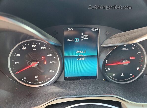 55SWF8DB4KU287560 2019 MERCEDES-BENZ C Silver Widok zestawu wskaźników