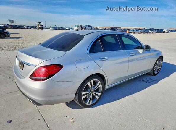 55SWF8DB4KU287560 2019 MERCEDES-BENZ C Silver Tył prawy