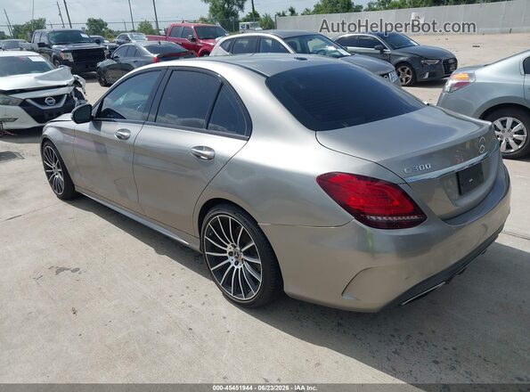 55SWF8DB4KU294072 2019 MERCEDES-BENZ C-CLASS Серебряный Задняя левая четверть