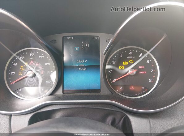 55SWF8DB4KU305460 2019 MERCEDES-BENZ C-CLASS White Вид задніх сидінь