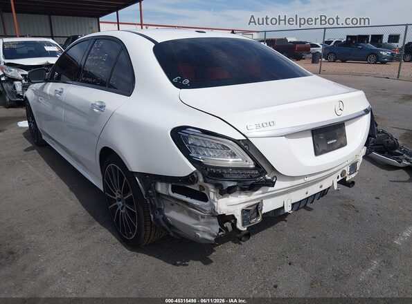 55SWF8DB4KU305460 2019 MERCEDES-BENZ C-CLASS White Задня ліва чверть