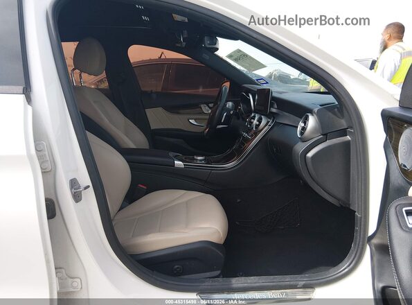 55SWF8DB4KU305460 2019 MERCEDES-BENZ C-CLASS White Вид салону спереду