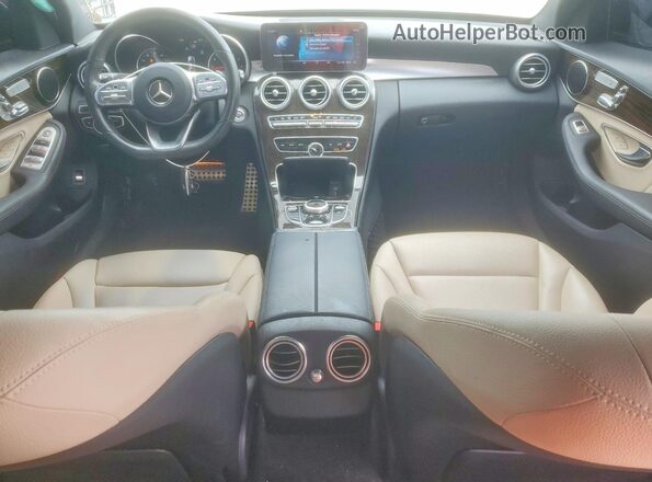55SWF8DB4KU321397 2019 MERCEDES-BENZ C Black წინა პანელის ხედი