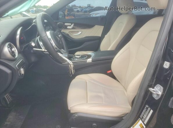 55SWF8DB4KU321397 2019 MERCEDES-BENZ C Black წინა სალონის ხედი
