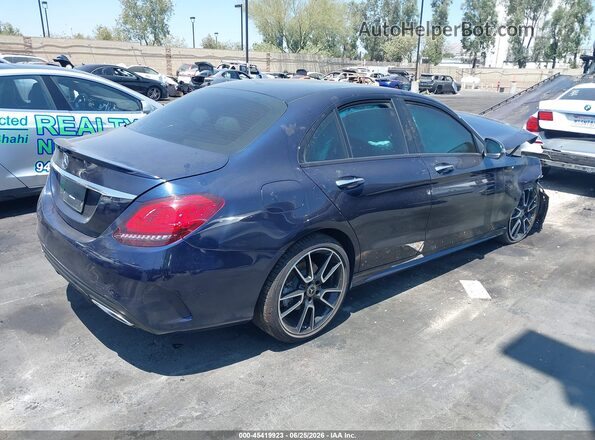 55SWF8DB4LU327895 2020 MERCEDES-BENZ C-CLASS Blue Հետևի աջ