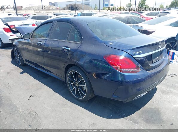 55SWF8DB4LU327895 2020 MERCEDES-BENZ C-CLASS Blue Հետևի ձախ
