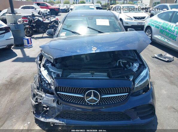 55SWF8DB4LU327895 2020 MERCEDES-BENZ C-CLASS Blue Սալոնի հետևի տեսք