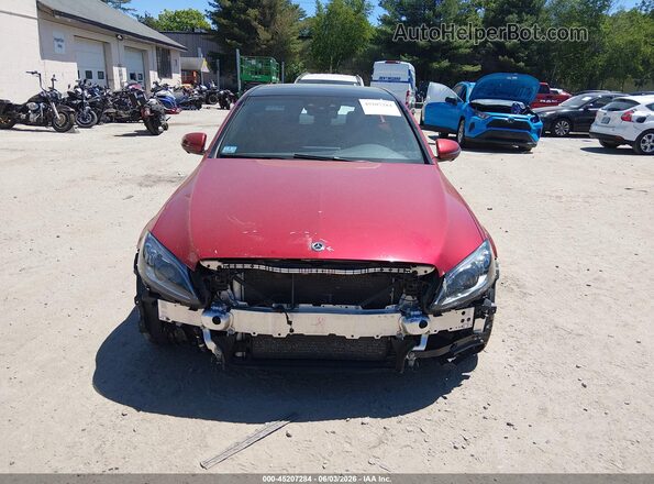 55SWF8DB5KU307525 2019 MERCEDES-BENZ C-CLASS Red Սալոնի հետևի տեսք