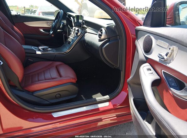 55SWF8DB5KU307525 2019 MERCEDES-BENZ C-CLASS Red Սալոնի դիմացի տեսք
