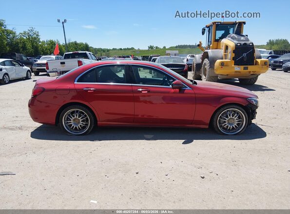 55SWF8DB5KU307525 2019 MERCEDES-BENZ C-CLASS Red Սալոնի 360 աստիճան տեսք