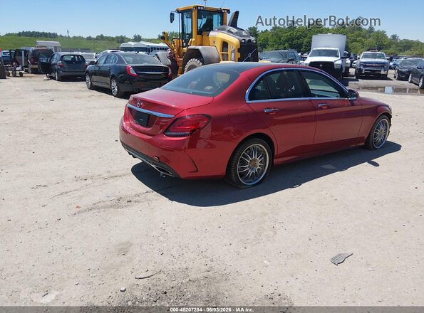 55SWF8DB5KU307525 2019 MERCEDES-BENZ C-CLASS Red Հետևի աջ