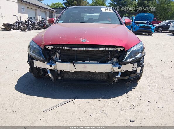 55SWF8DB5KU307525 2019 MERCEDES-BENZ C-CLASS Red Դիմացի տեսք