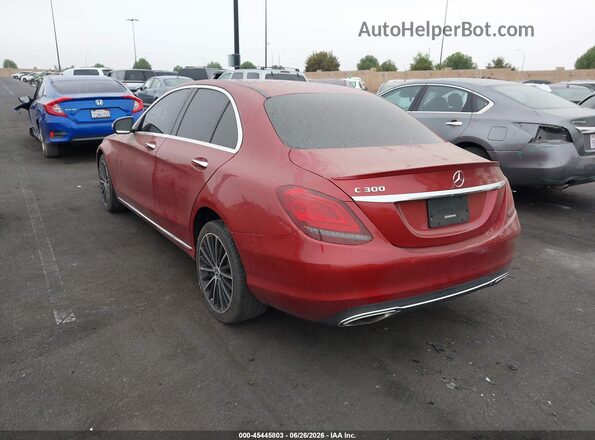 55SWF8DB5LU323614 2020 MERCEDES-BENZ C-CLASS Red Հետևի ձախ