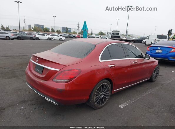 55SWF8DB5LU323614 2020 MERCEDES-BENZ C-CLASS Red Հետևի աջ