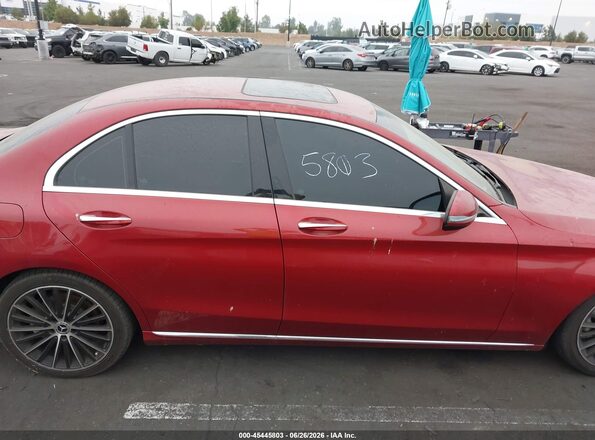 55SWF8DB5LU323614 2020 MERCEDES-BENZ C-CLASS Red Սալոնի 360 աստիճան տեսք