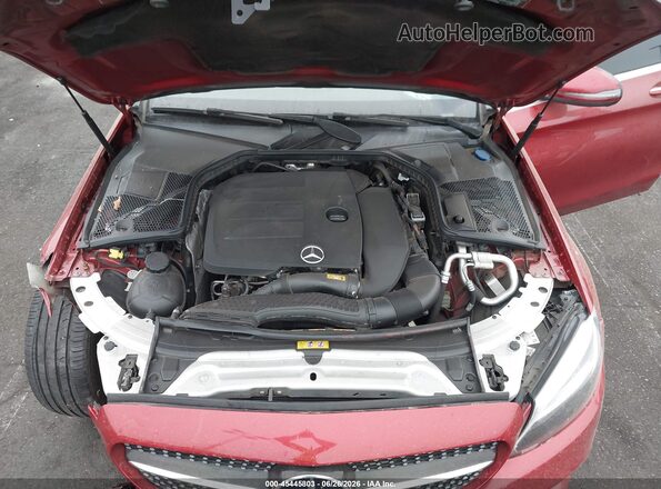 55SWF8DB5LU323614 2020 MERCEDES-BENZ C-CLASS Red Հետևի տեսք