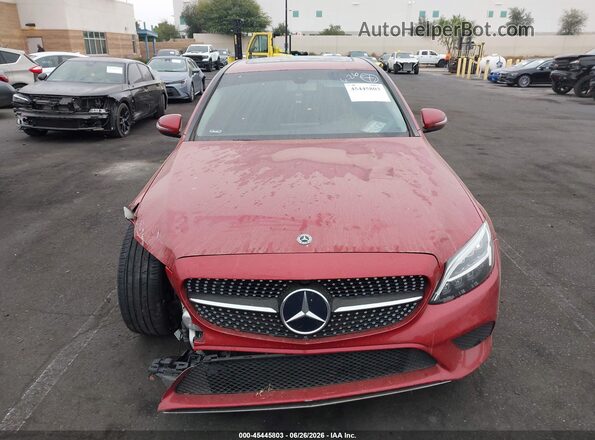 55SWF8DB5LU323614 2020 MERCEDES-BENZ C-CLASS Red Սալոնի հետևի տեսք