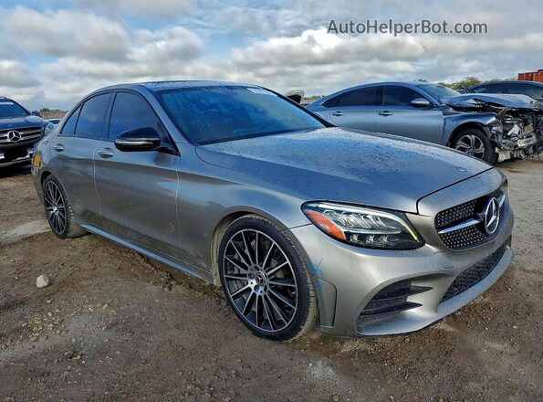 55SWF8DB6KU294087 2019 MERCEDES-BENZ C Silver წინა მარჯვენა