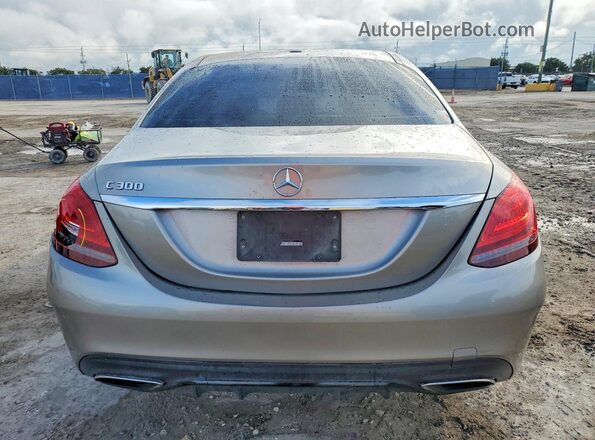 55SWF8DB6KU294087 2019 MERCEDES-BENZ C Silver უკანა ხედი
