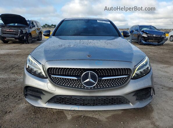 55SWF8DB6KU294087 2019 MERCEDES-BENZ C Silver წინა ხედი
