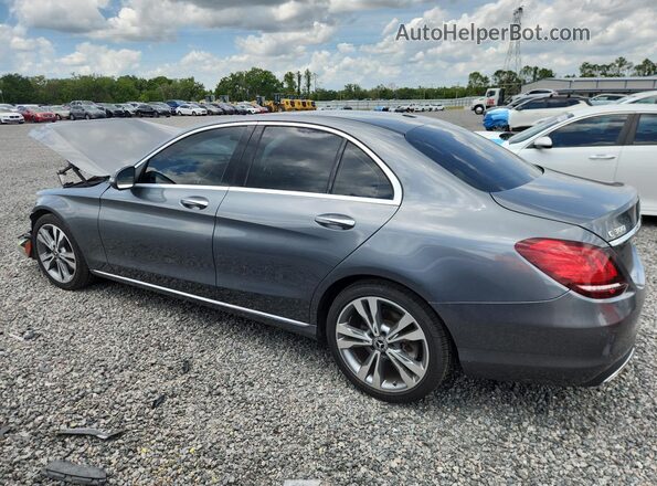 55SWF8DB6KU306285 2019 MERCEDES-BENZ C Серый Задняя левая четверть