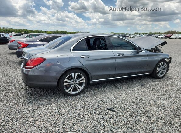 55SWF8DB6KU306285 2019 MERCEDES-BENZ C Серый Задняя правая четверть