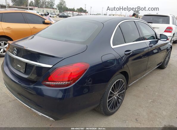 55SWF8DB7KU286970 2019 MERCEDES-BENZ C-CLASS Dark Blue Задня права чверть