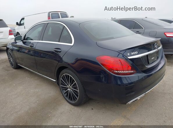 55SWF8DB7KU286970 2019 MERCEDES-BENZ C-CLASS Dark Blue Задня ліва чверть