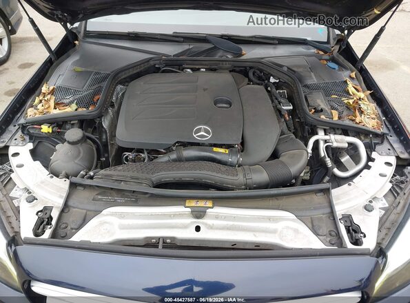 55SWF8DB7KU286970 2019 MERCEDES-BENZ C-CLASS Dark Blue Вид ззаду