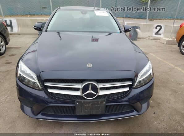 55SWF8DB7KU286970 2019 MERCEDES-BENZ C-CLASS Dark Blue Вид щитка приладів