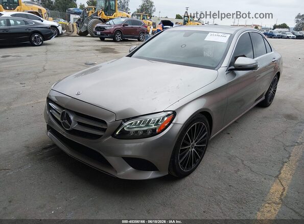 55SWF8DB7KU298505 2019 MERCEDES-BENZ C-CLASS Champagne Передня ліва чверть