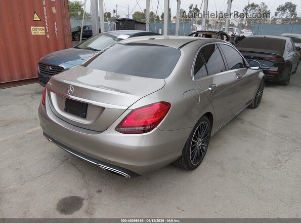 55SWF8DB7KU298505 2019 MERCEDES-BENZ C-CLASS Champagne Задня права чверть