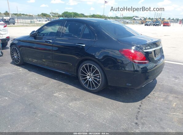 55SWF8DB8KU300973 2019 MERCEDES-BENZ C-CLASS Black უკანა მარცხენა