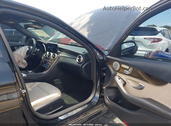 55SWF8DB8KU300973 2019 MERCEDES-BENZ C-CLASS Black წინა სალონის ხედი