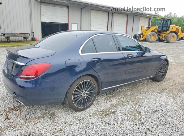55SWF8DB9KU306068 2019 MERCEDES-BENZ C Синий Задняя правая четверть