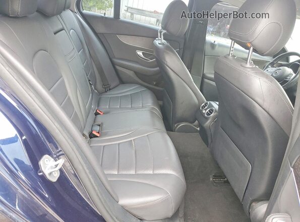 55SWF8DB9KU306068 2019 MERCEDES-BENZ C Синий Вид задних сидений